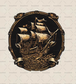 Antikes Piratenschiff